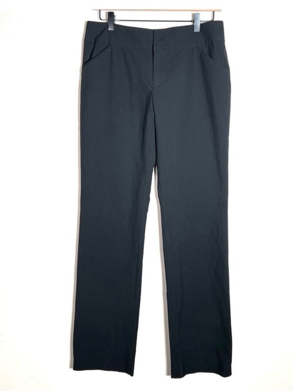 Gianni Bini black straight leg business casual dress pants size 4 B149